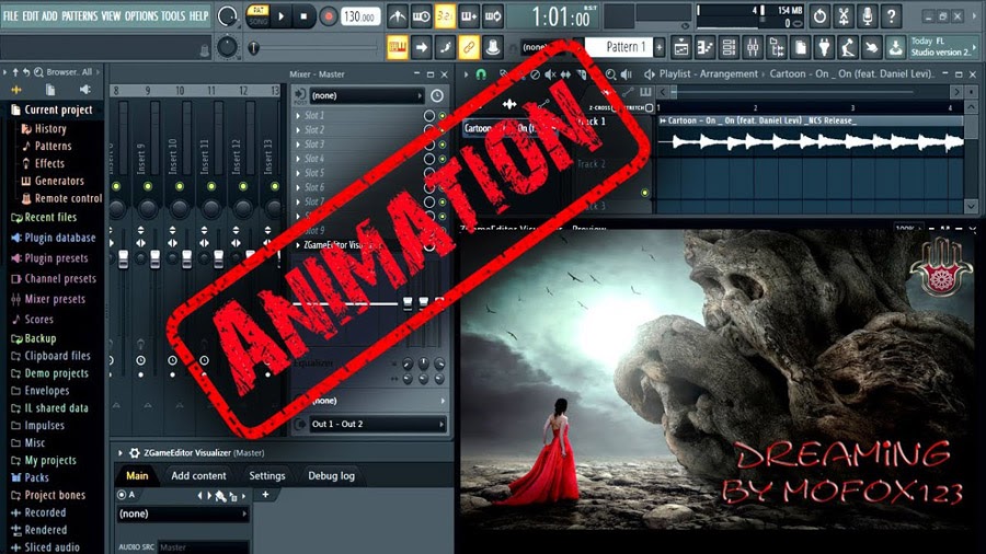 كيفية عمل مونتاج فيديوكليب من خلال صورة فيكتور وخلفيات متحركة