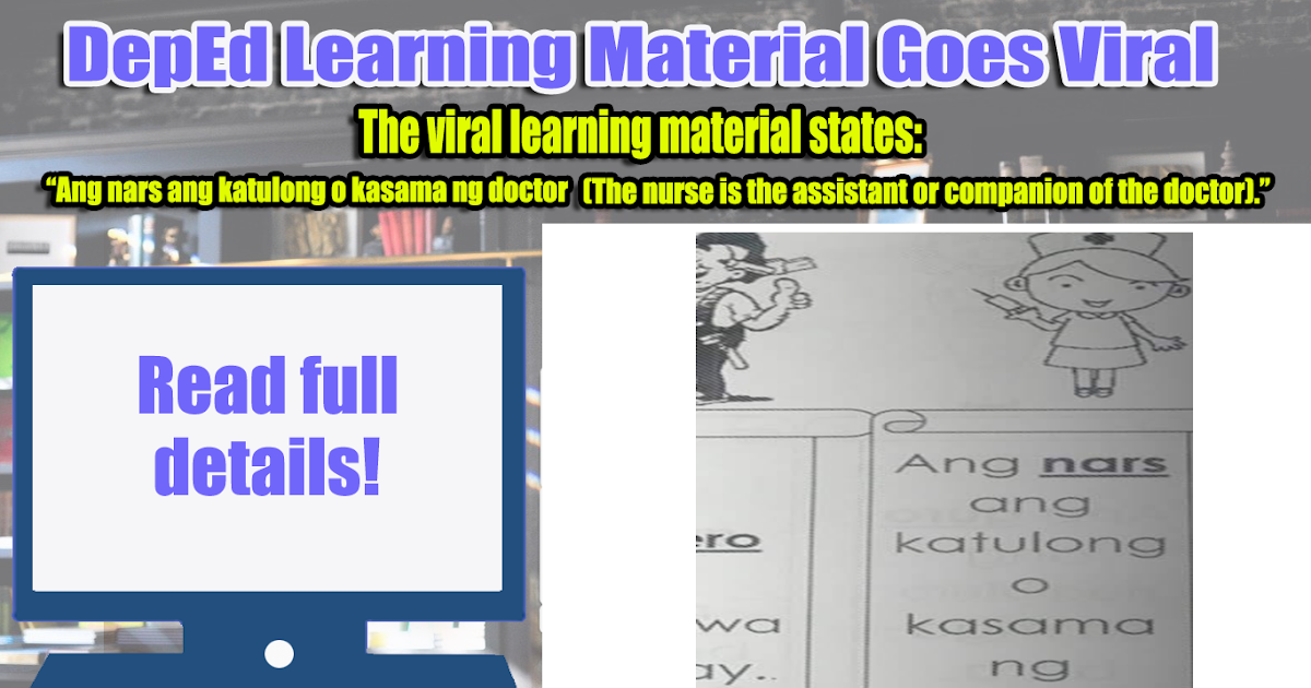 DepEd Learning Material that goes viral sparks criticism