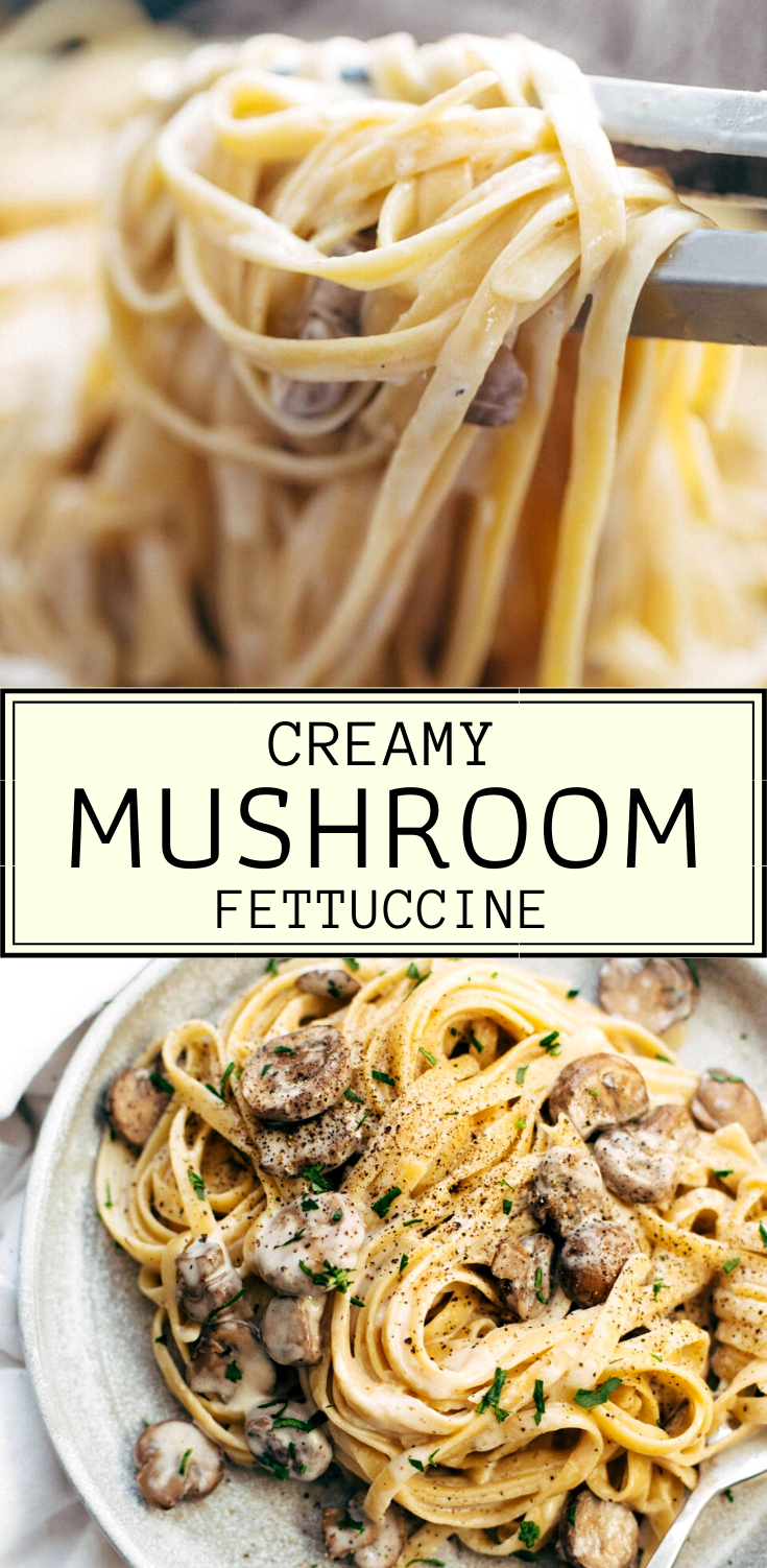 Creamy Mushroom Fettuccine
