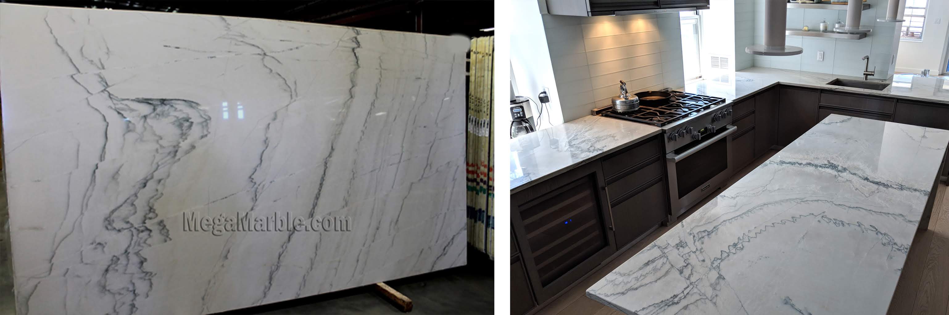 Calacatta Macaubas Quartzite Countertops