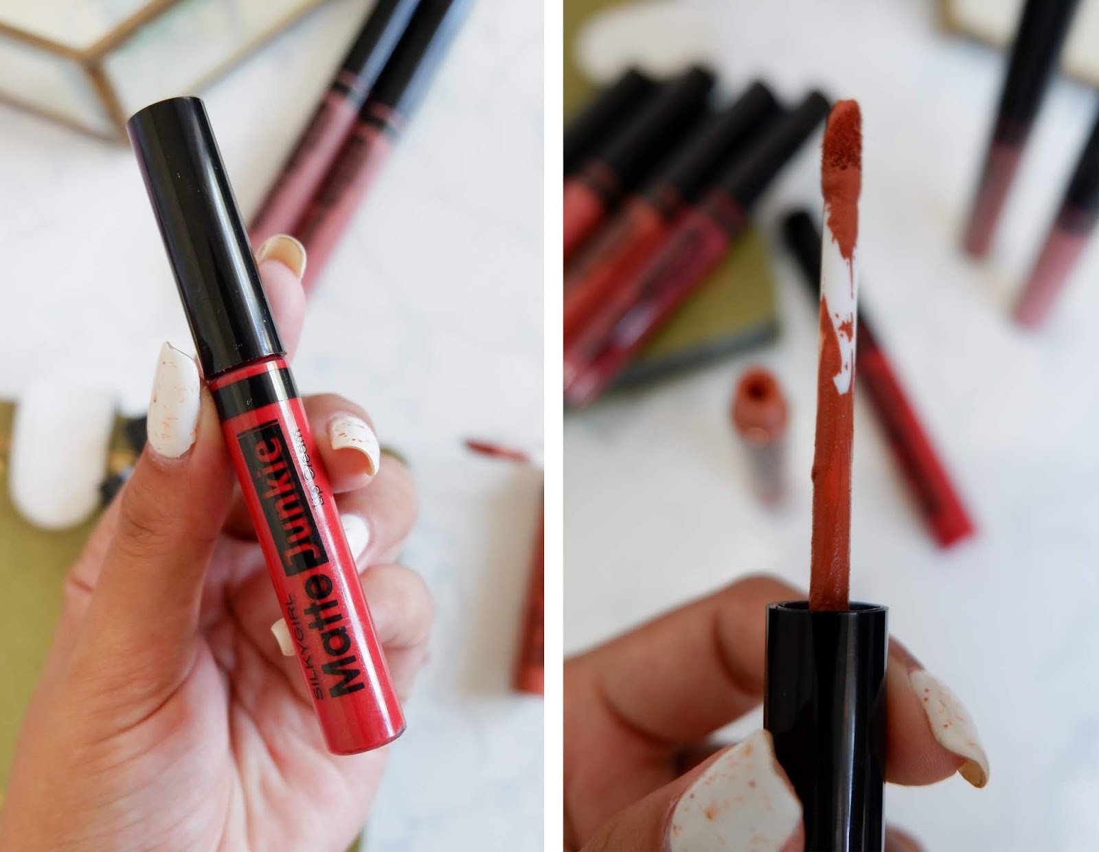 SILKYGIRL: MATTE JUNKIE LIP CREAM REVIEW AND SWATCHES