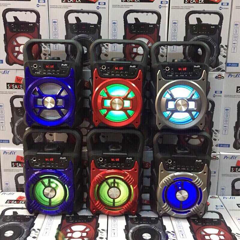 Loa bluetooth karaoke P668, P669 siêu hay đẹp, tặng kèm micro có dây rời 5 loa bluetooth karaoke p668 p669 sieu hay dep tang kem micro co day roi 5