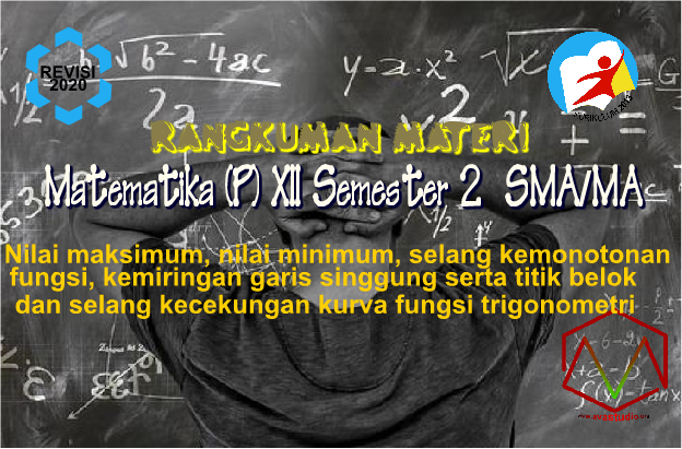 Materi Matematika - Nilai maksimum, nilai minimum, selang kemonotonan
