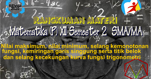 Materi Matematika - Nilai maksimum, nilai minimum, selang kemonotonan