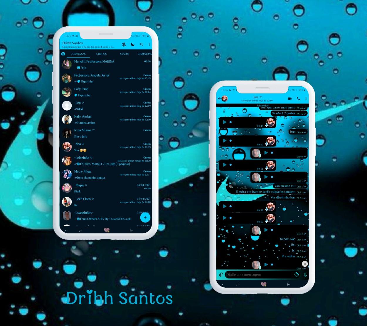 Dark Black Nike Theme For YOWhatsApp & Fouad WhatsApp By Driih
