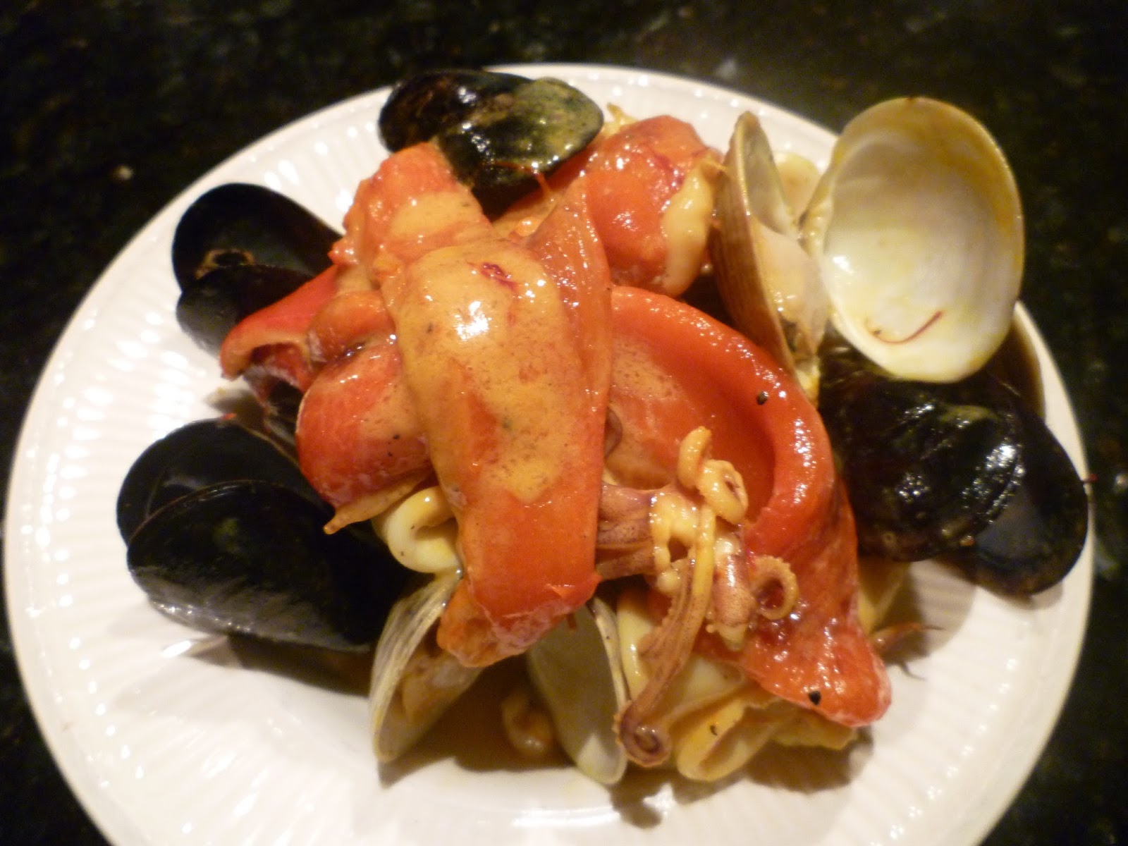 YOSHIKOlicious Beauty Seafood with Saffron Cream Sauce シーフードのサフランクリームソース煮