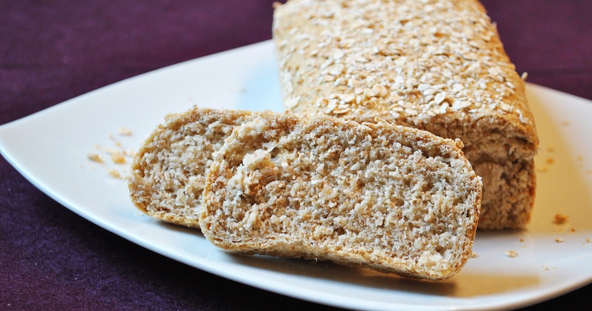 Küchenzaubereien: Einfaches Weizenvollkorn-Brot mit Haferflocken