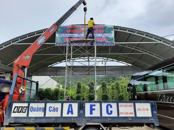 Thi công biển quảng cáo in bạt tại Phú Quốc