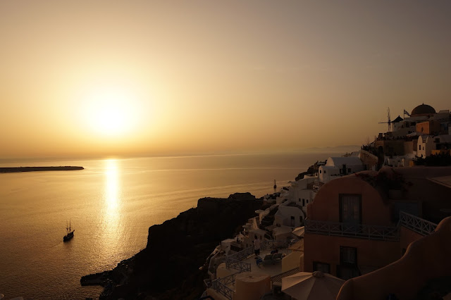 Coucher de soleil à Oia