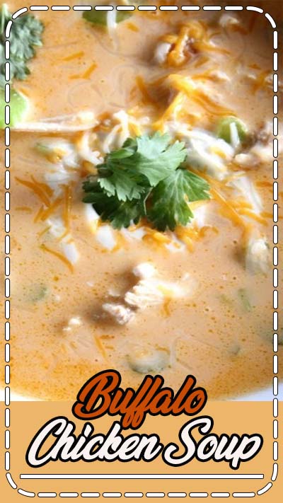 Buffalo Chicken Soup (Low Carb) Recipe ~ it’s crazy delicious.