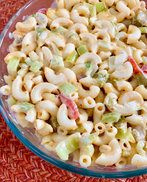 Peppers and Olives Macaroni Salad – Coconut & Lime