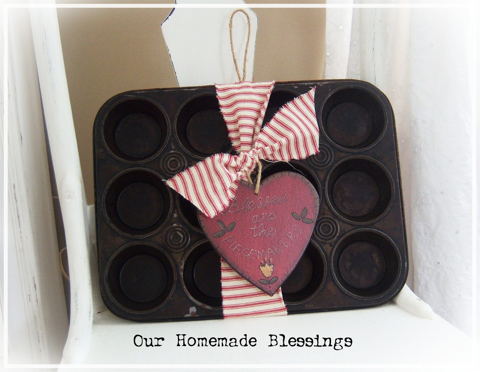 Shoregirl's Creations Rusty Muffin Tin Decor