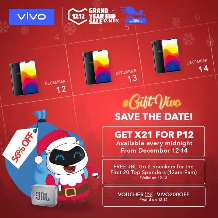 Score up to 56% Discount on Select Vivo Smartphones at Lazada, Shopee 12.12 Sale