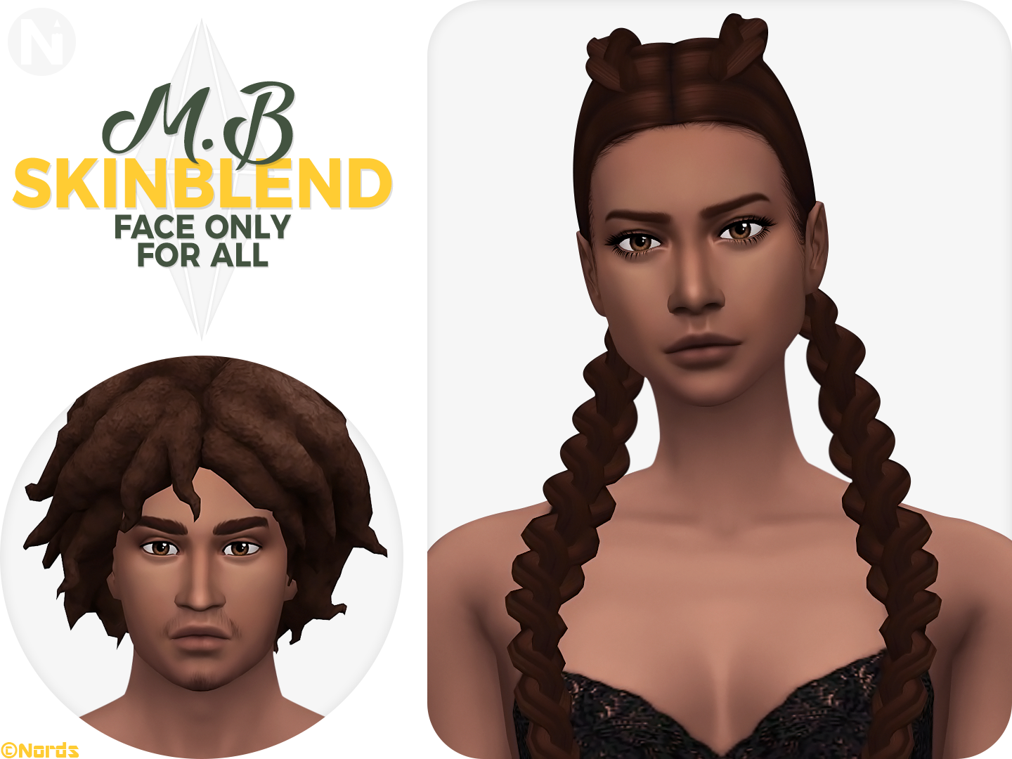 M.B Sims 4 CC Skinblend