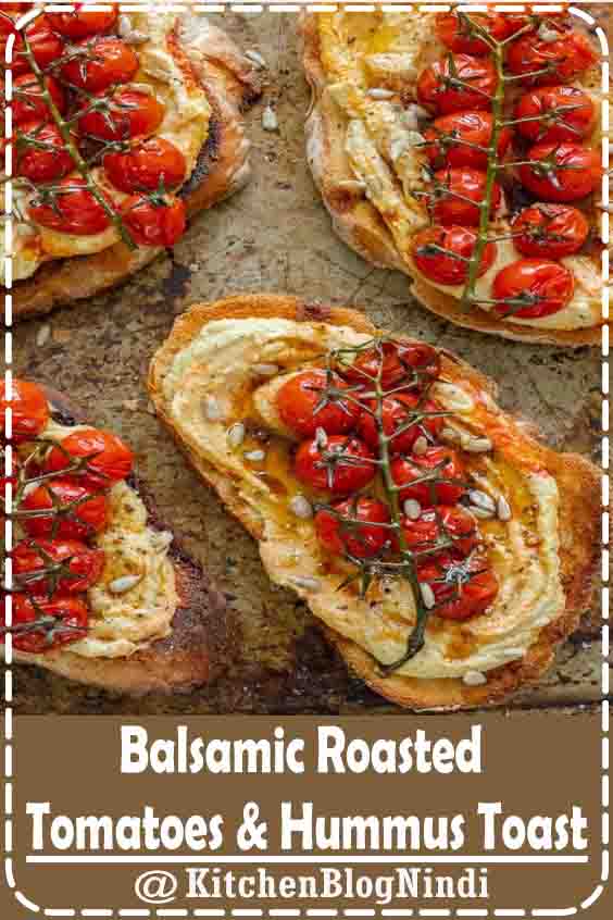 4.9★★★★★ | Crusty sourdough toast topped generously with silky hummus and jewels of sweet balsamic roasted tomatoes. The perfect breakfast, brunch or lunch! Vegan, GF & healthy. #Balsamic #RoastedTomatoes #HummusToast 4.9★★★★★ | Crusty sourdough toast topped generously with silky hummus and jewels of sweet balsamic roasted tomatoes. The perfect breakfast, brunch or lunch! Vegan, GF & healthy. #Balsamic #RoastedTomatoes #HummusToast
