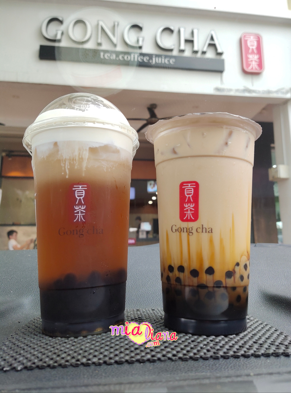 Wordless Wednesday 612 Gong Cha Brown Sugar Oolong Latte & Signature Winter Melon Tea