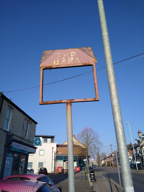 Psychogeography, Cambridge, Cherry Hinton Road, Ghost sign