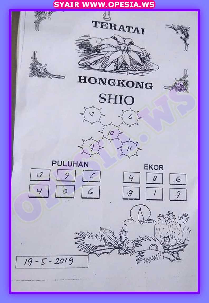 Forum Syair Hk Minggu 19 Mei 2019 Opesia Official