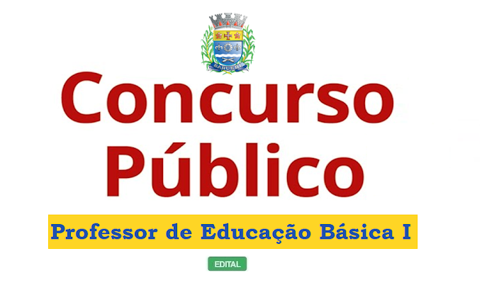 Concurso Público em SP para Professor de Educação Básica I, com remuneração de R$ 17,50 a hora-aula.