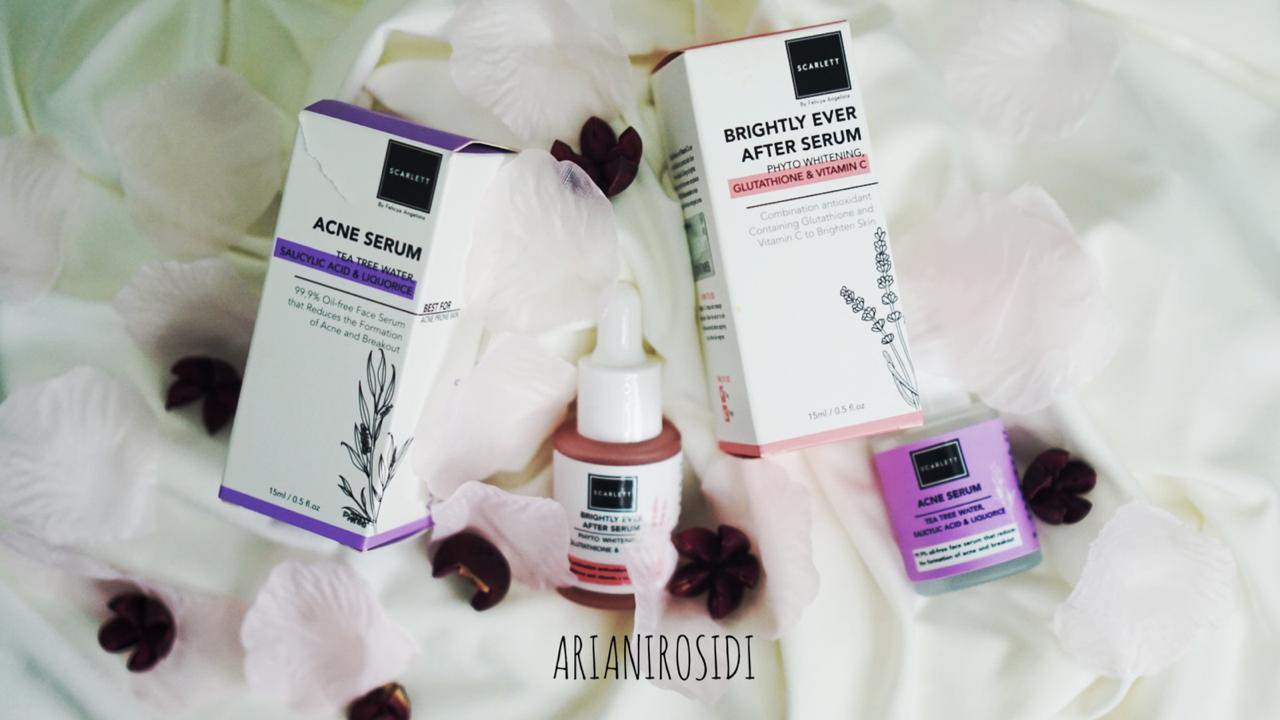 scarlett acne serum dan scarlett brightly ever after serum