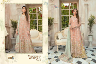 Shree fab Mbroidered mariya b vol 11 pakistani suits