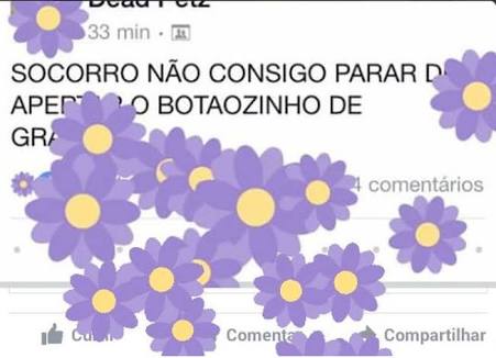 Facebook Lança"Chuva De Flores" retorno do Botão de gratidão Em Comemoração Ao Dia Das Mães Botão de gratidão Em Comemoração Ao Dia Das Mães