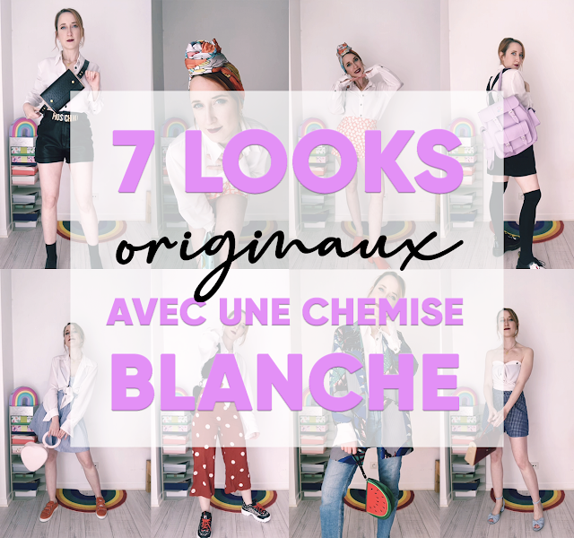 7 looks originaux et colorés avec une chemise blanche