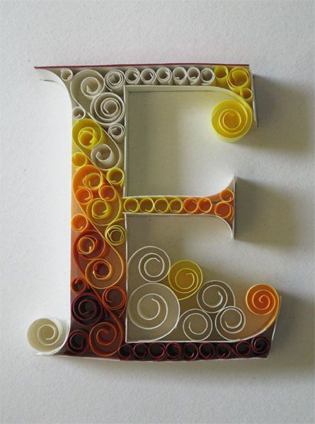 De este modo Multitud recibir Aprende cómo hacer letras decorativas con papel técnica filigrana ~  Solountip.com