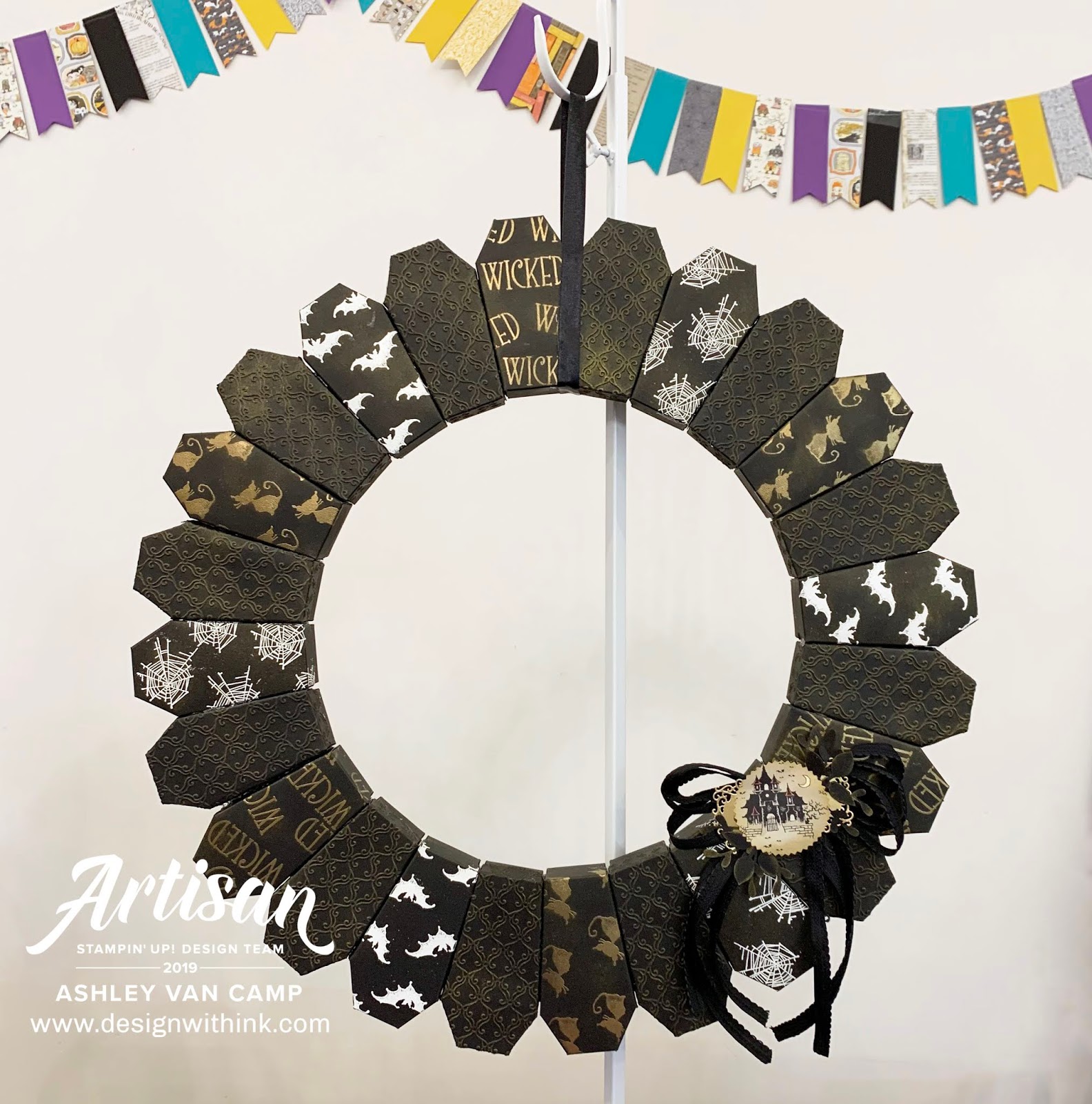 Design With Ink: Wonderfully Wicked Coffin Wreath