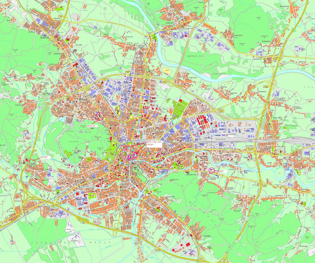Mapa de Liubliana – Eslovênia