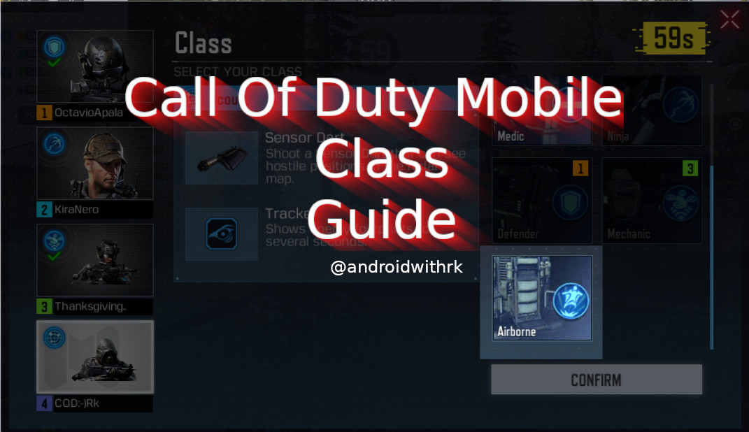 Android with rk Call Of Duty Mobile Class Guide