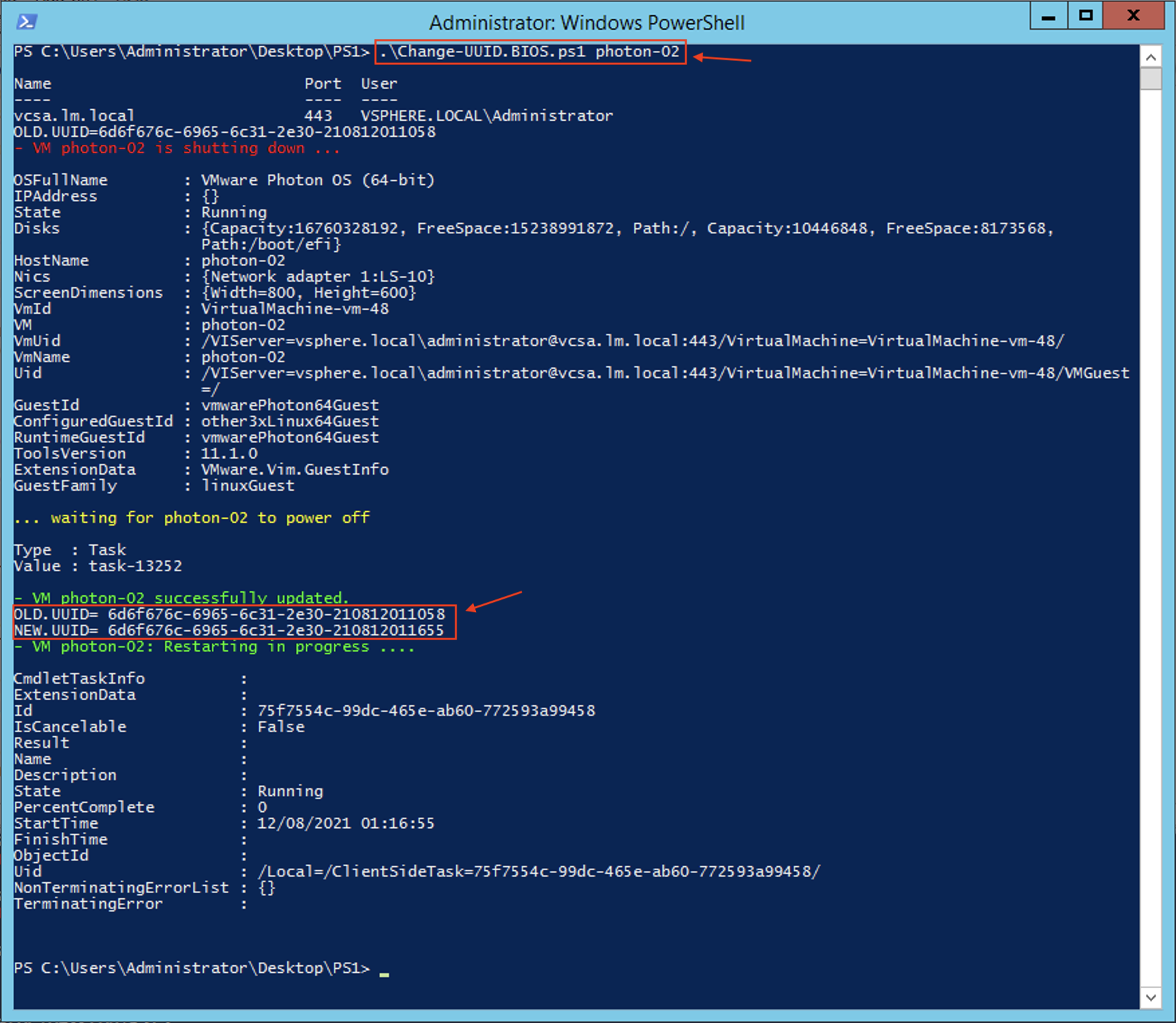 Lorenzo Moglie Notes How to set by script a new unique UUID.bios