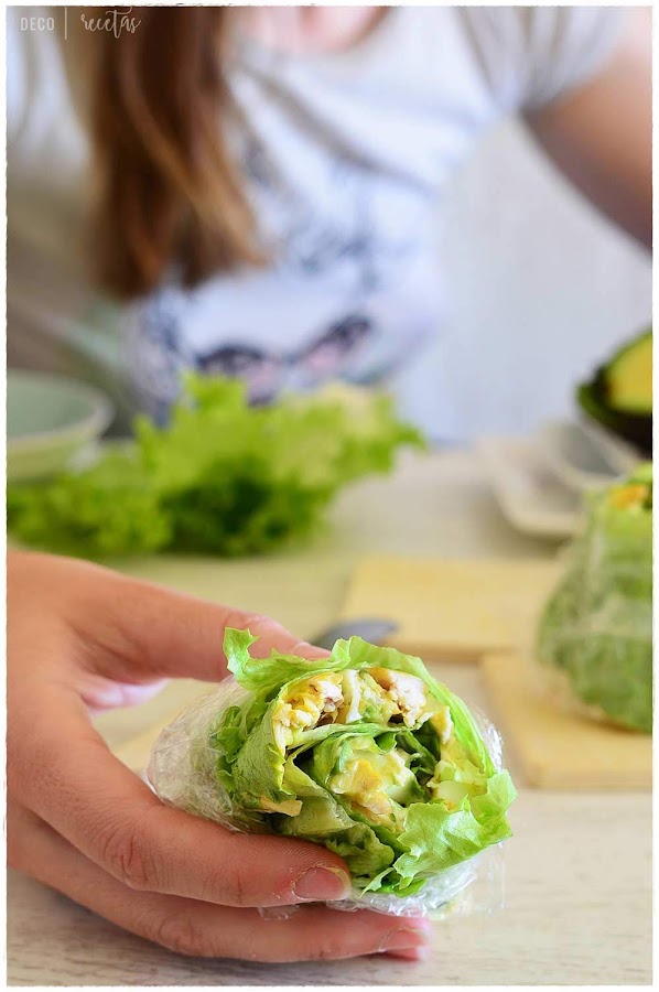 Ensalada de pollo y aguacate