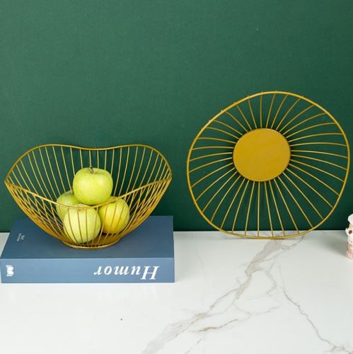 Rổ đựng trái cây màu vàng hoa sen lớn 26.5x13cm 4 f1a67d9e4 40fc 4b47 916c