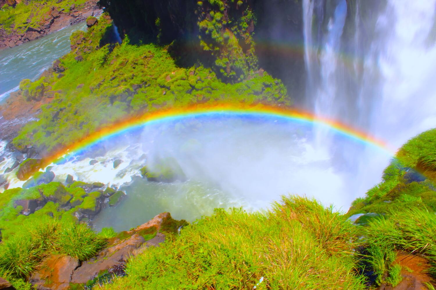 iguazu falls rainbow