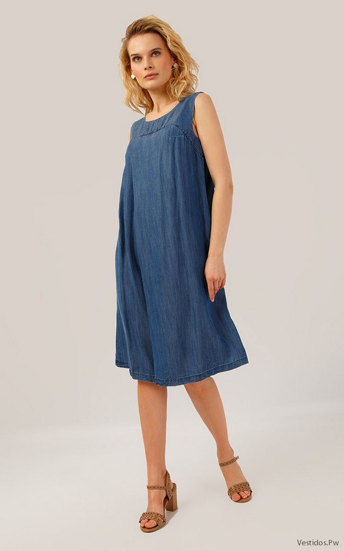 +30 [FOTOS] Vestidos de Mezclilla Con