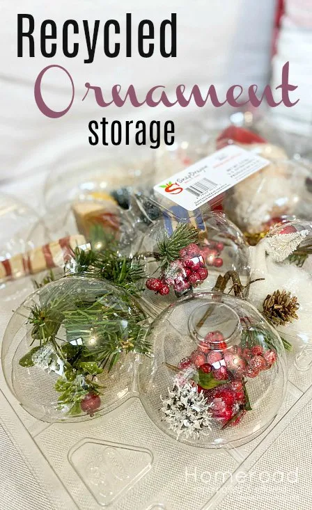 ornament storage with overlay