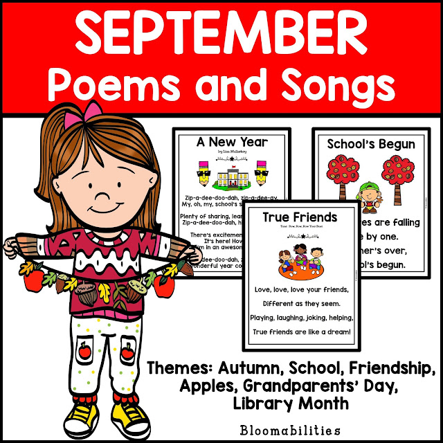 First Grade Bloomabilities: Freebie Poems for Beginning of Year