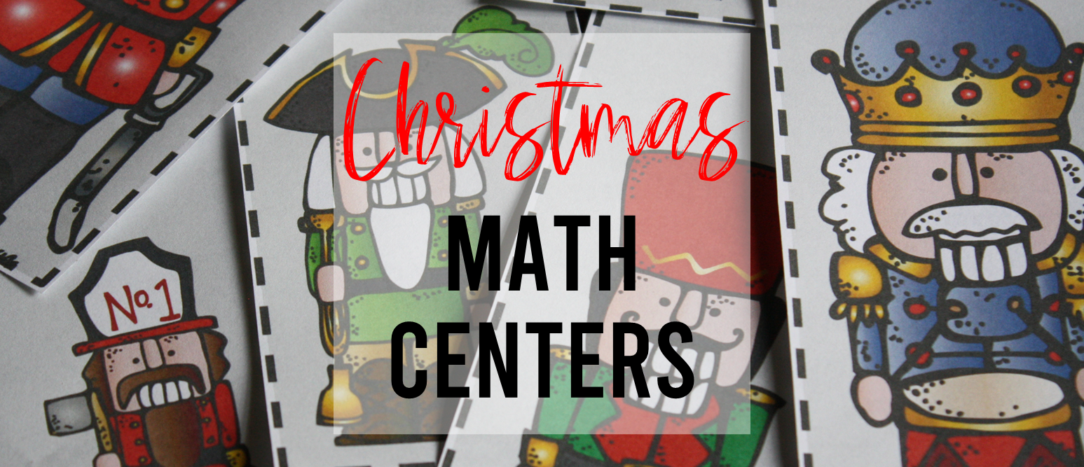 Christmas math center activities for Kindergarten and First Grade