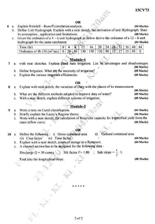 Visvesvaraya Technological University B.E. Civil Engineering (CBCS