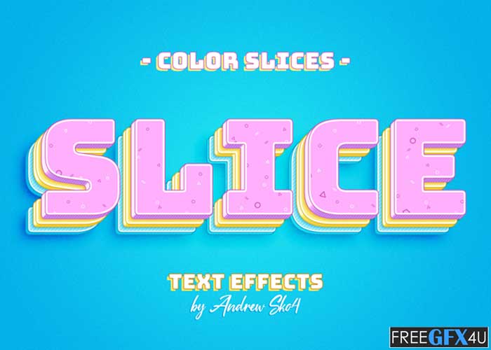 Graphicriver - Color Slice Text Effects Free Download Color Slice Text Effects Free Download