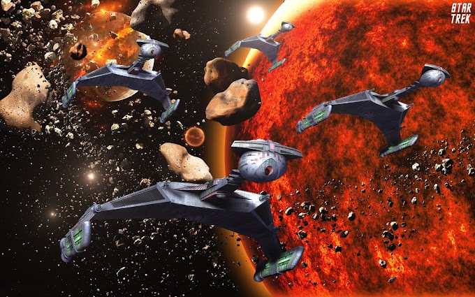 Star Trek Klingon D7 Battlecruisers Wallpaper