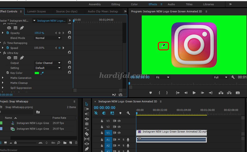 Cara Membuat dan Menghilangkan Green Screen di Adobe