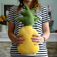 how to sew a pineapple pillow