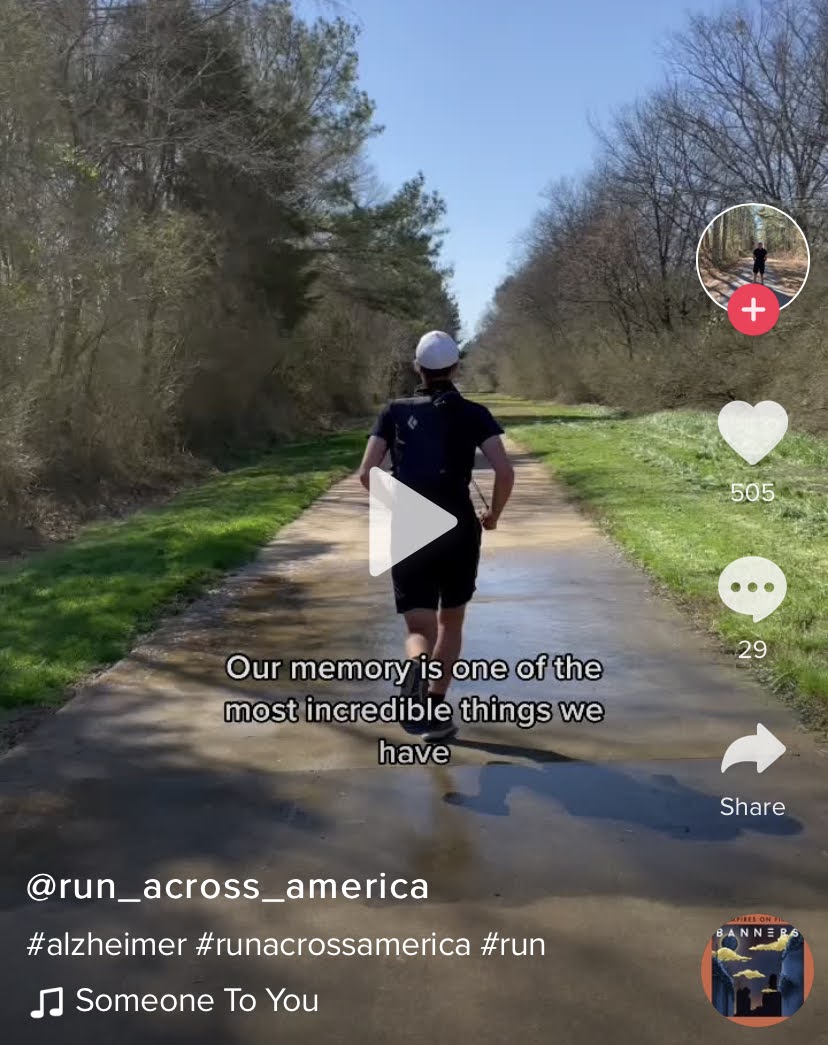 Run Across America For Alzheimers Alzheimers Awareness Tiktok 