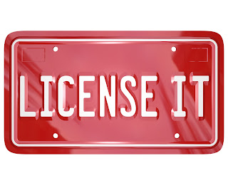 license sign