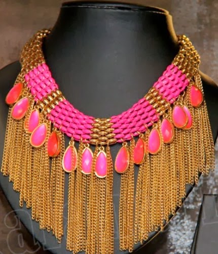 Fashion Jewellery with Pink Stones - Jewellery Designs