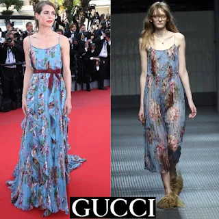 GUCCI Floral Gown Dress - Designed by Alessandro Michele- Charlotte Casiraghi