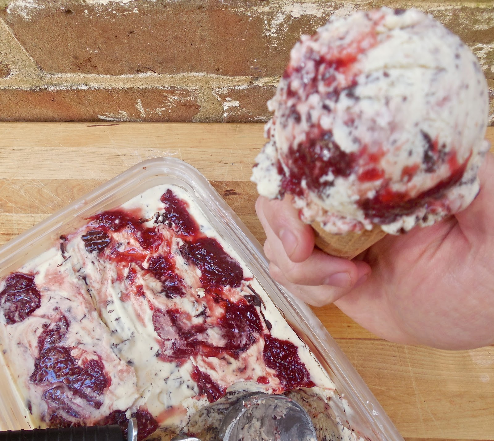 Haute + Heirloom Creamy Goat Cheese Cheesecake Ice Cream with