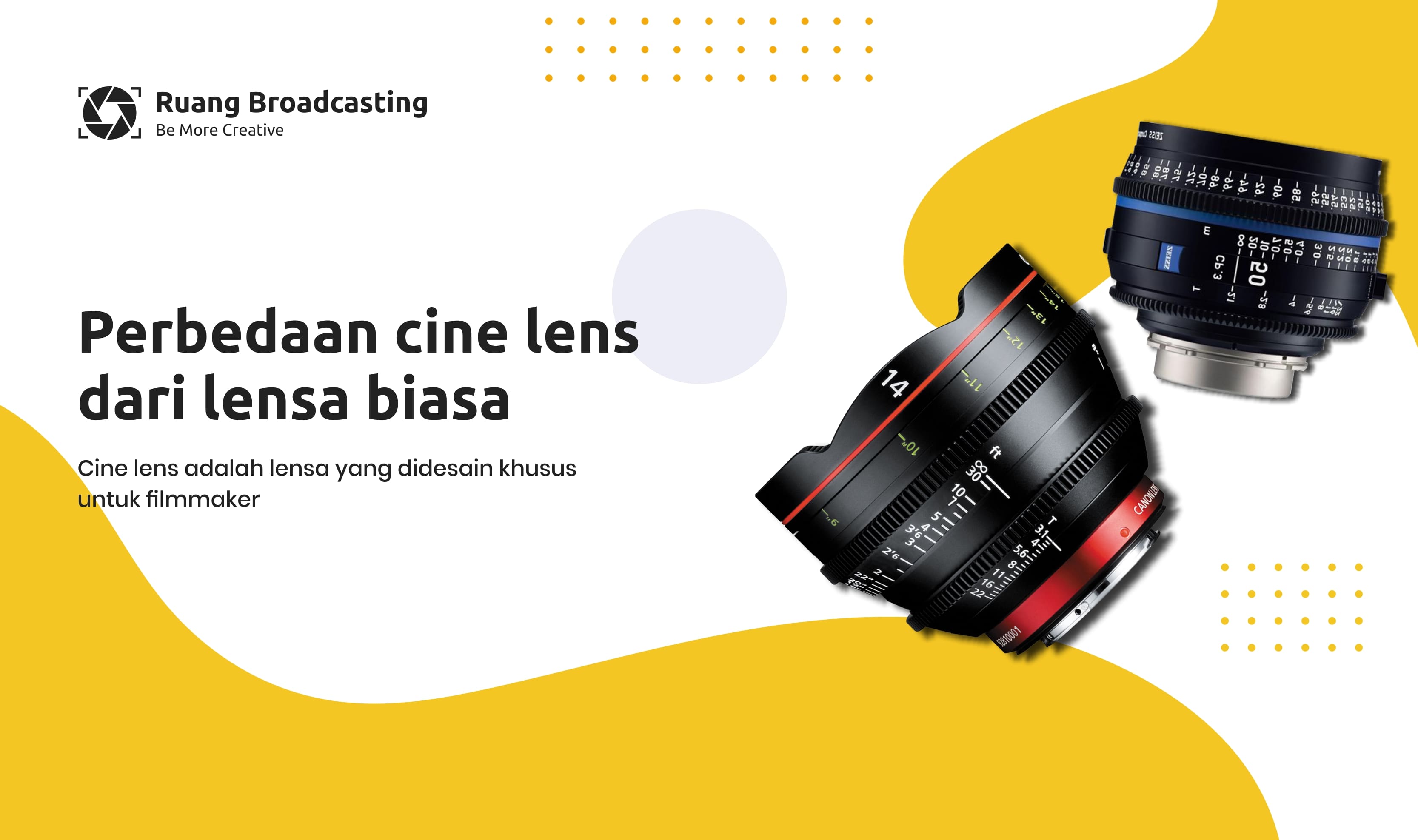 Cine lens dan lensa biasa, ini perbedaannya Cine lens dan lensa biasa, ini perbedaannya